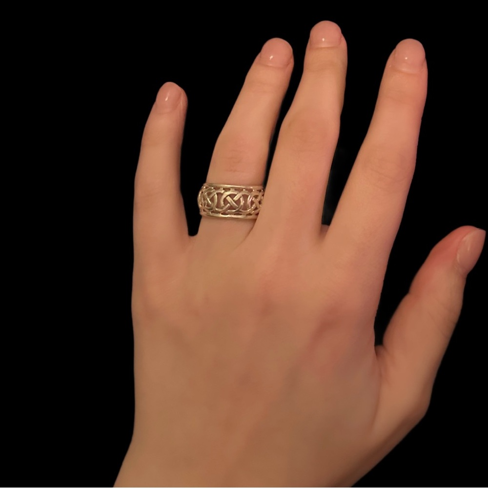 Sterling Silver Celtic Knot Band Ring